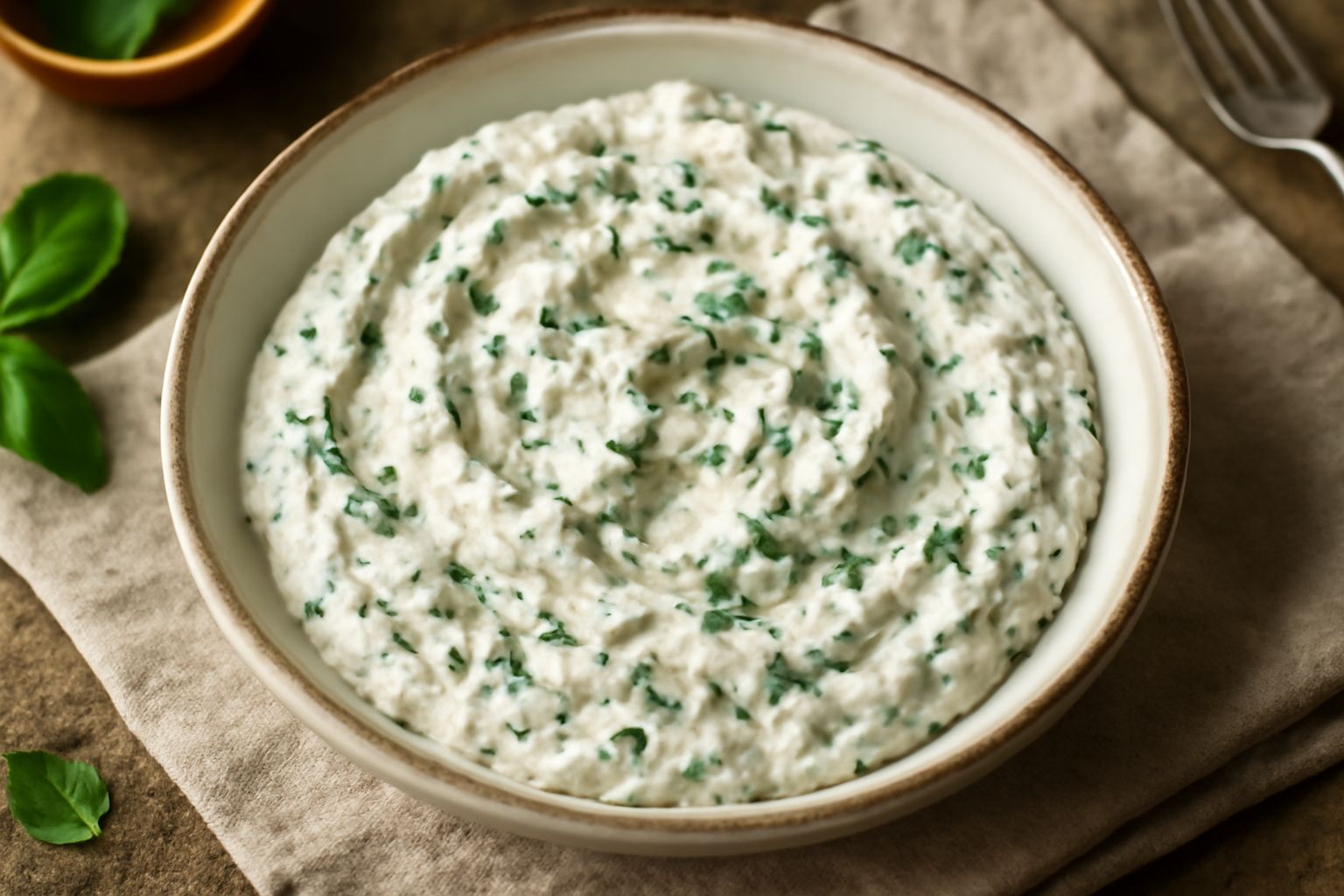 Salsa di ricotta e erbe