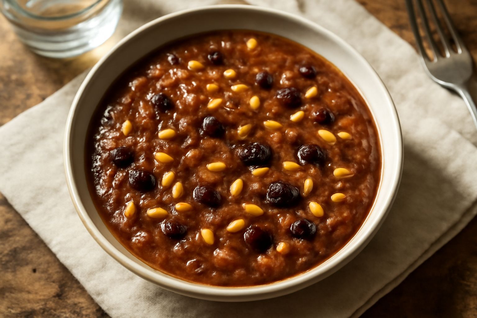 Salsa di uvetta e pinoli