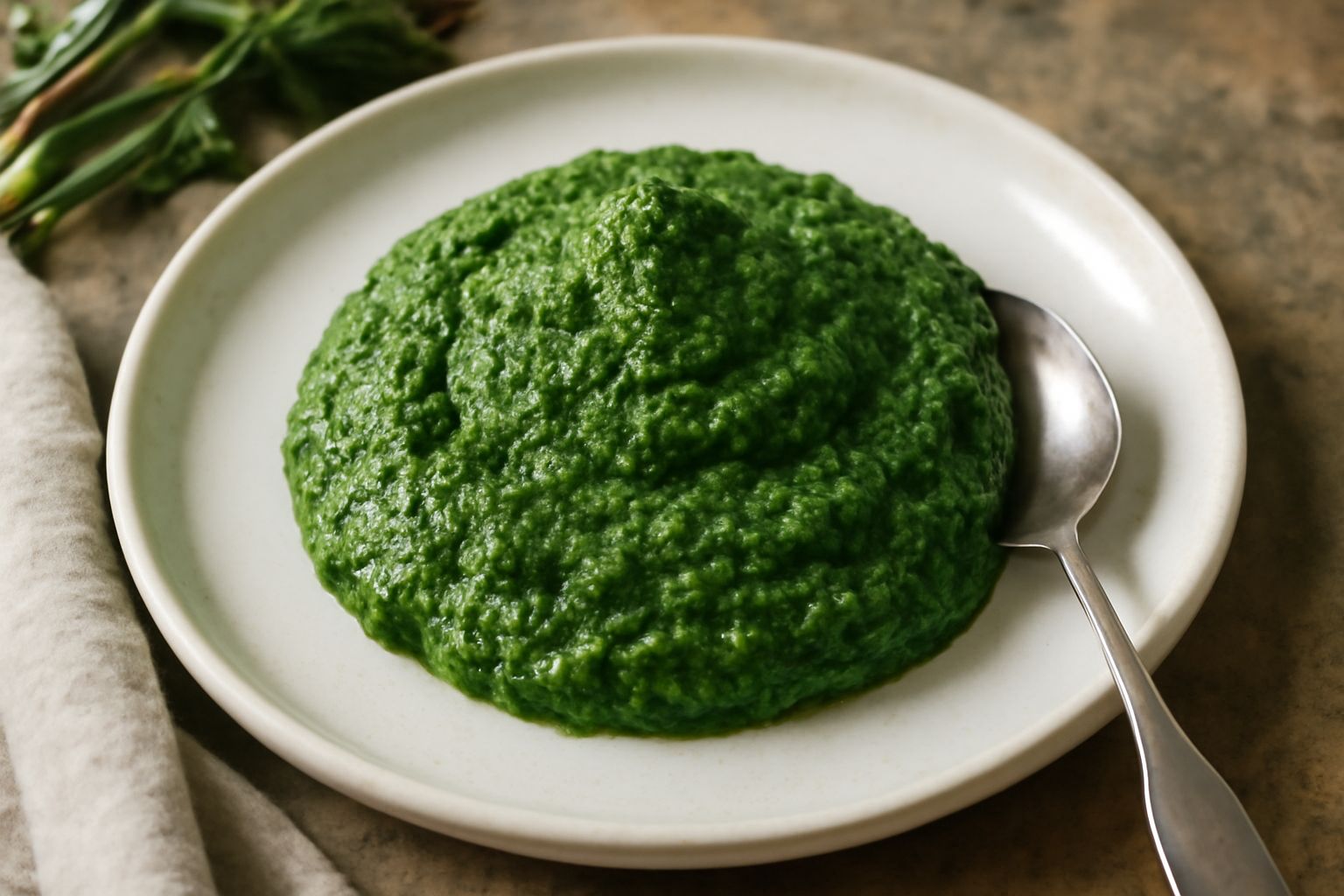 Salsa verde con erbe selvatiche
