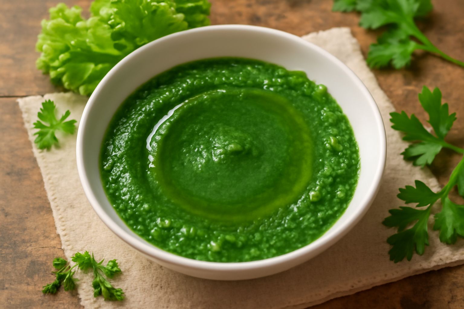 Salsa verde con insalata