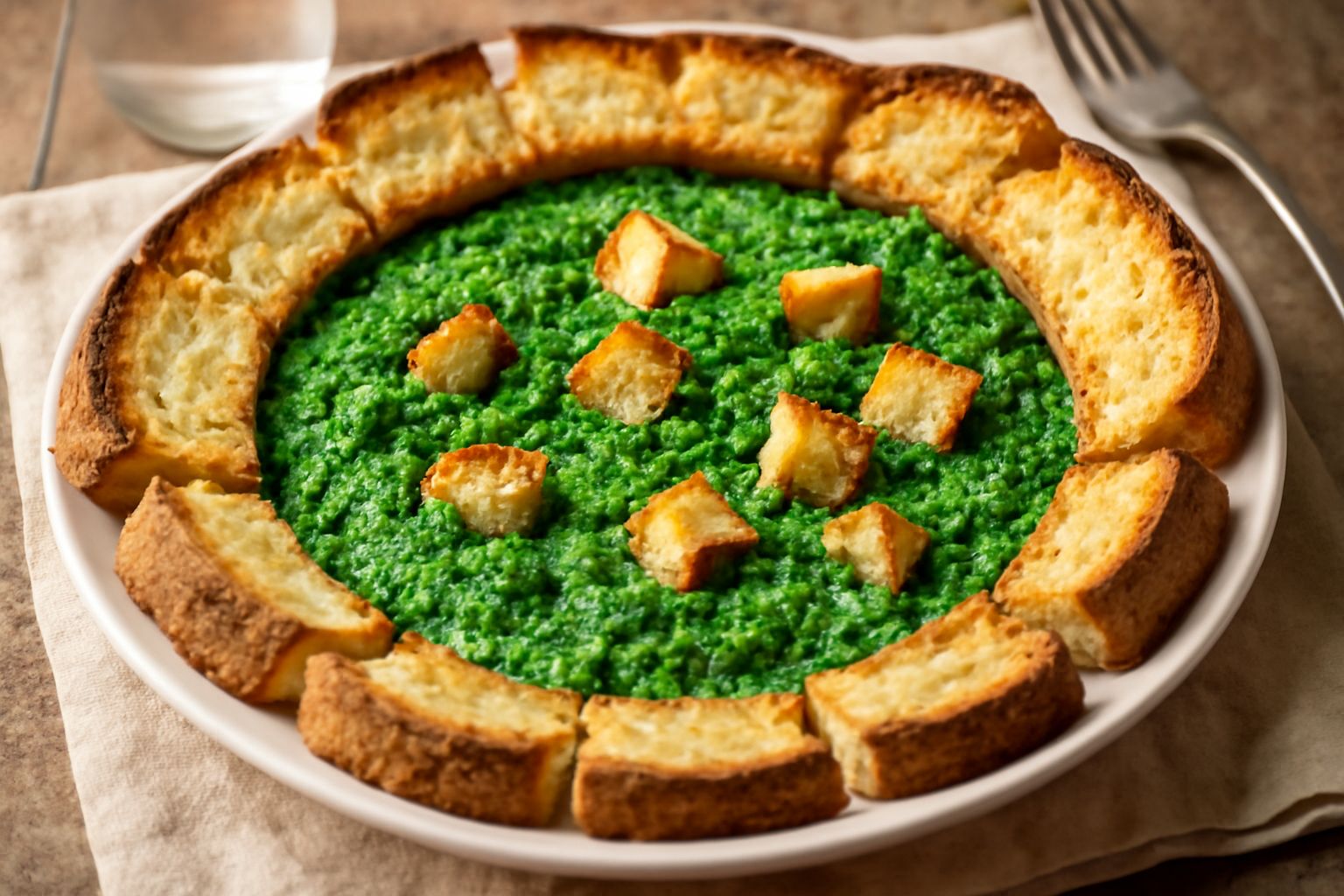 Salsa verde con pane tostato