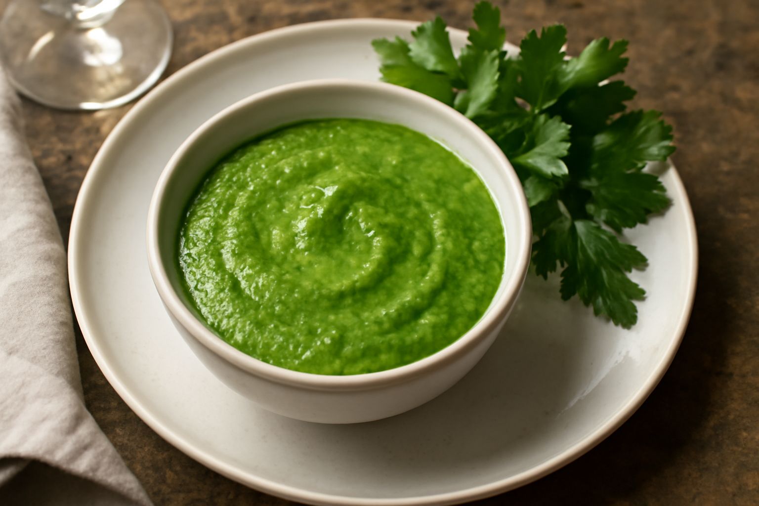 Salsa verde con prezzemolo