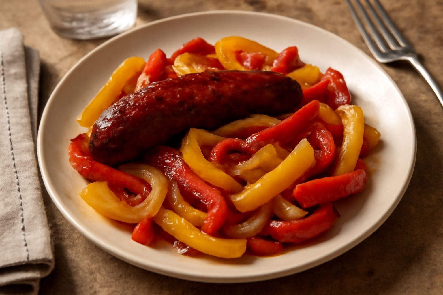 Salsiccia con peperoni