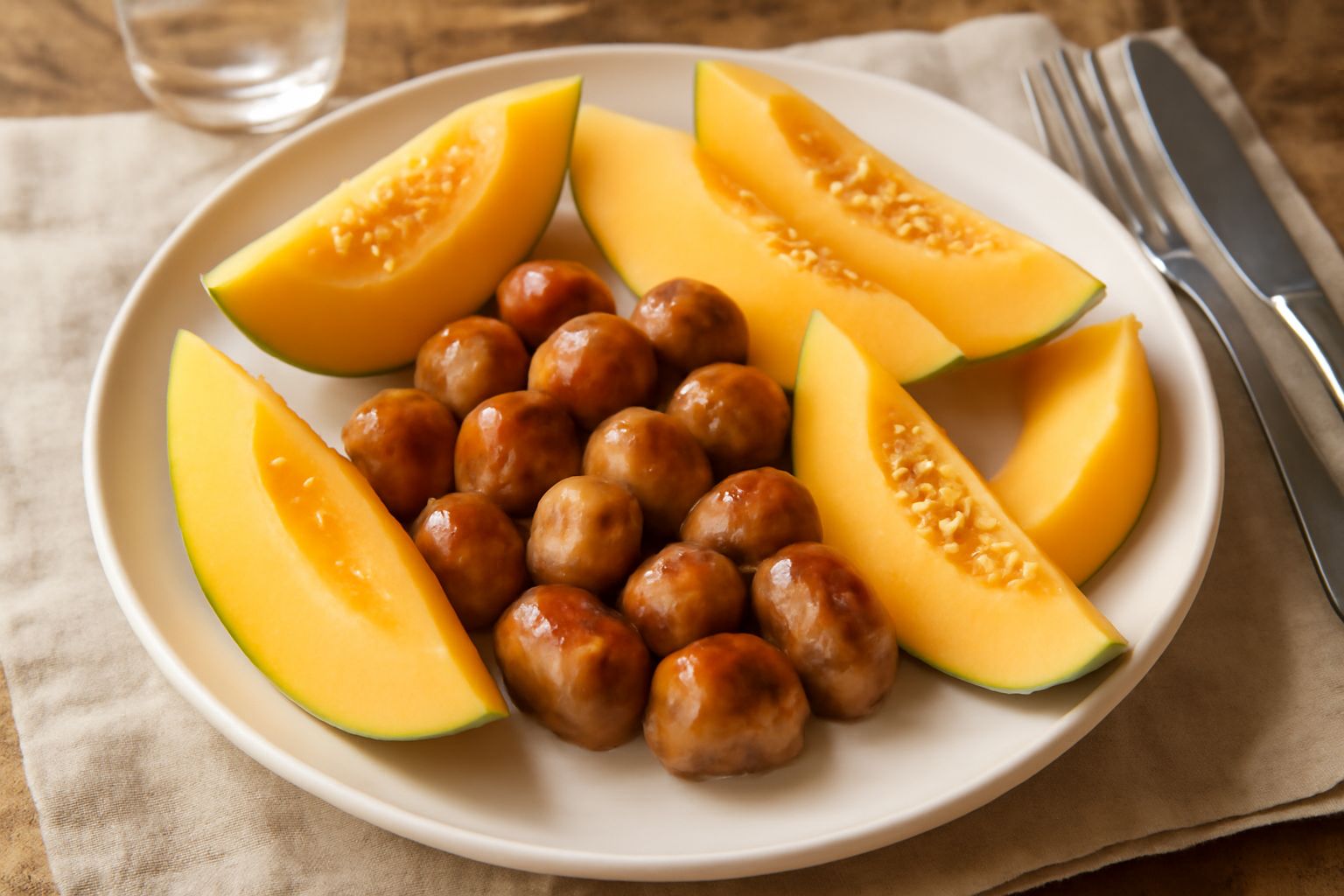 Salsiccia e melone
