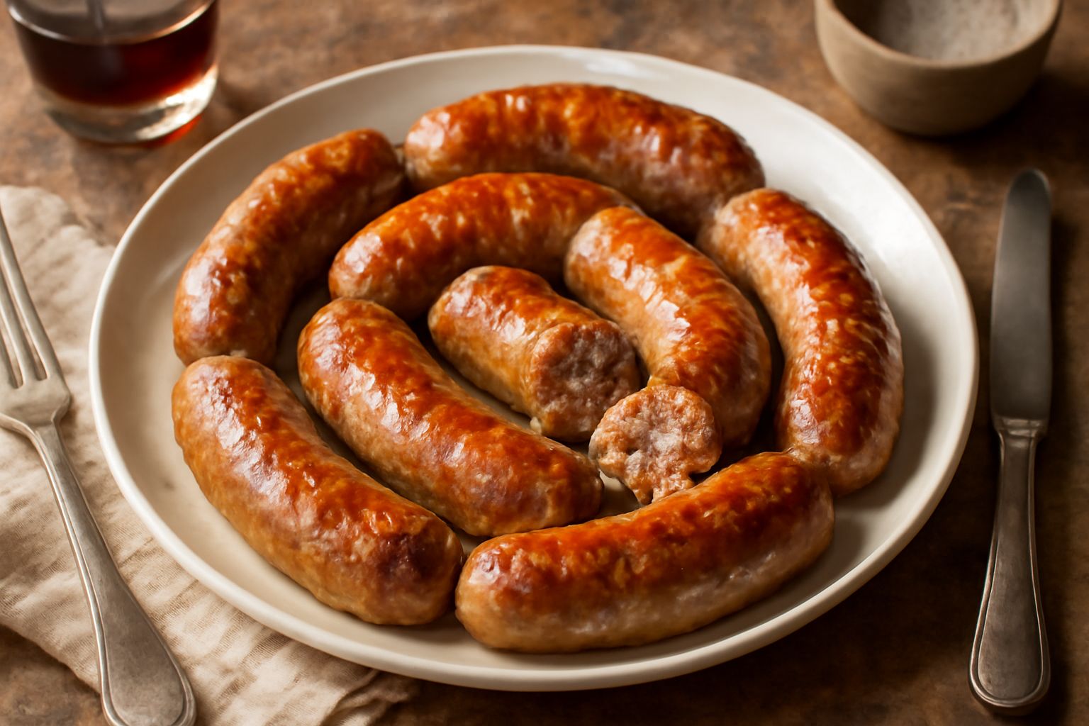 Salsiccia fresca al forno