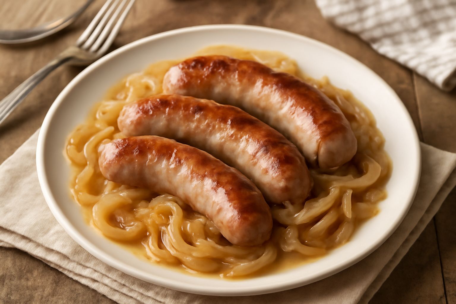 Salsiccia fresca con cipolla