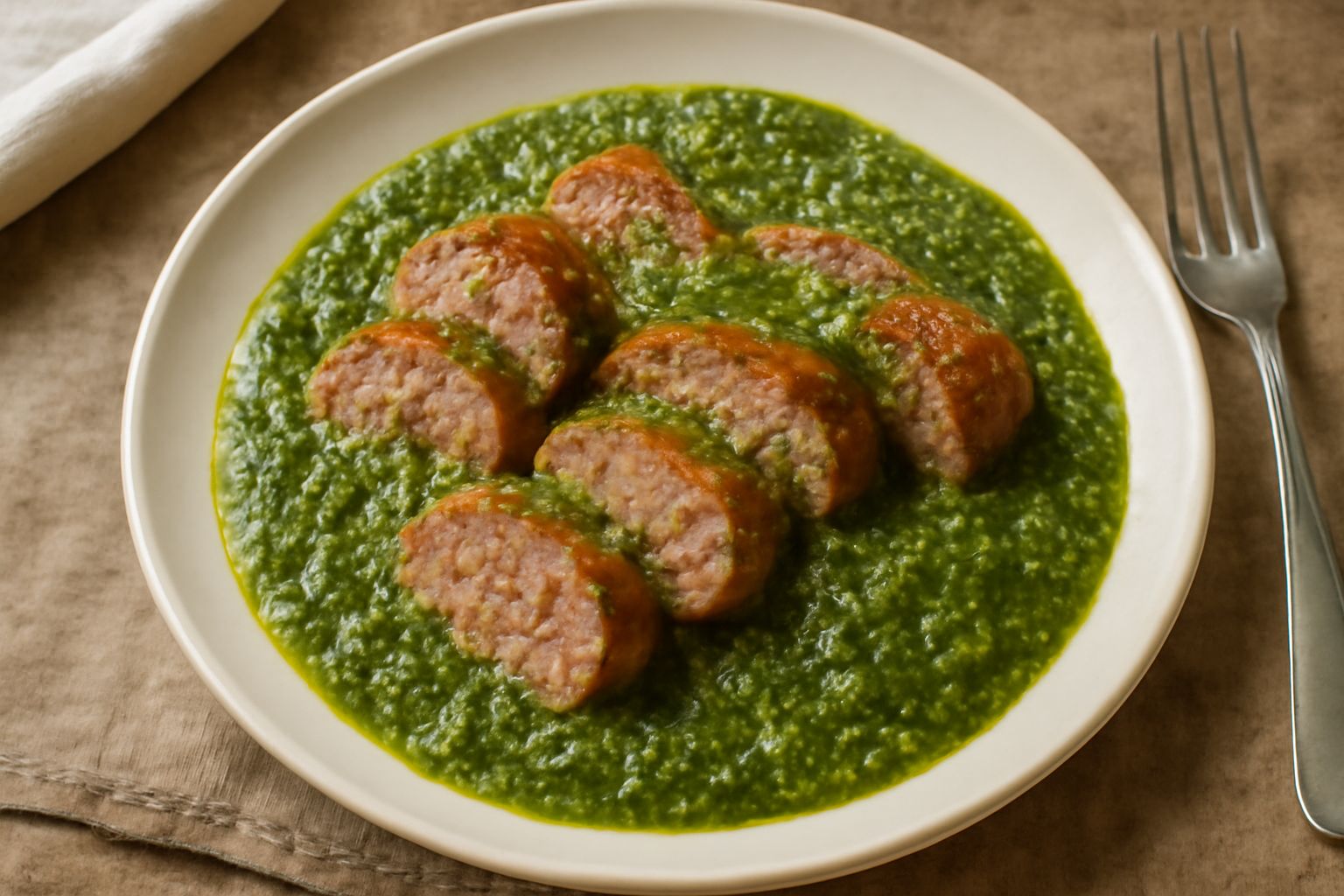 Salsiccia in salsa verde