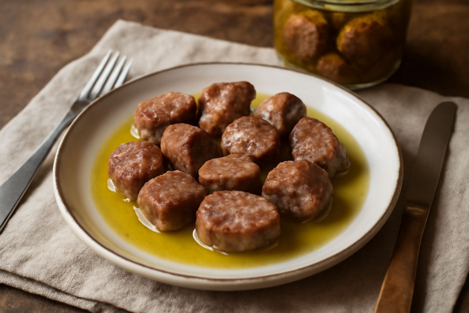 Salsiccia sott'olio