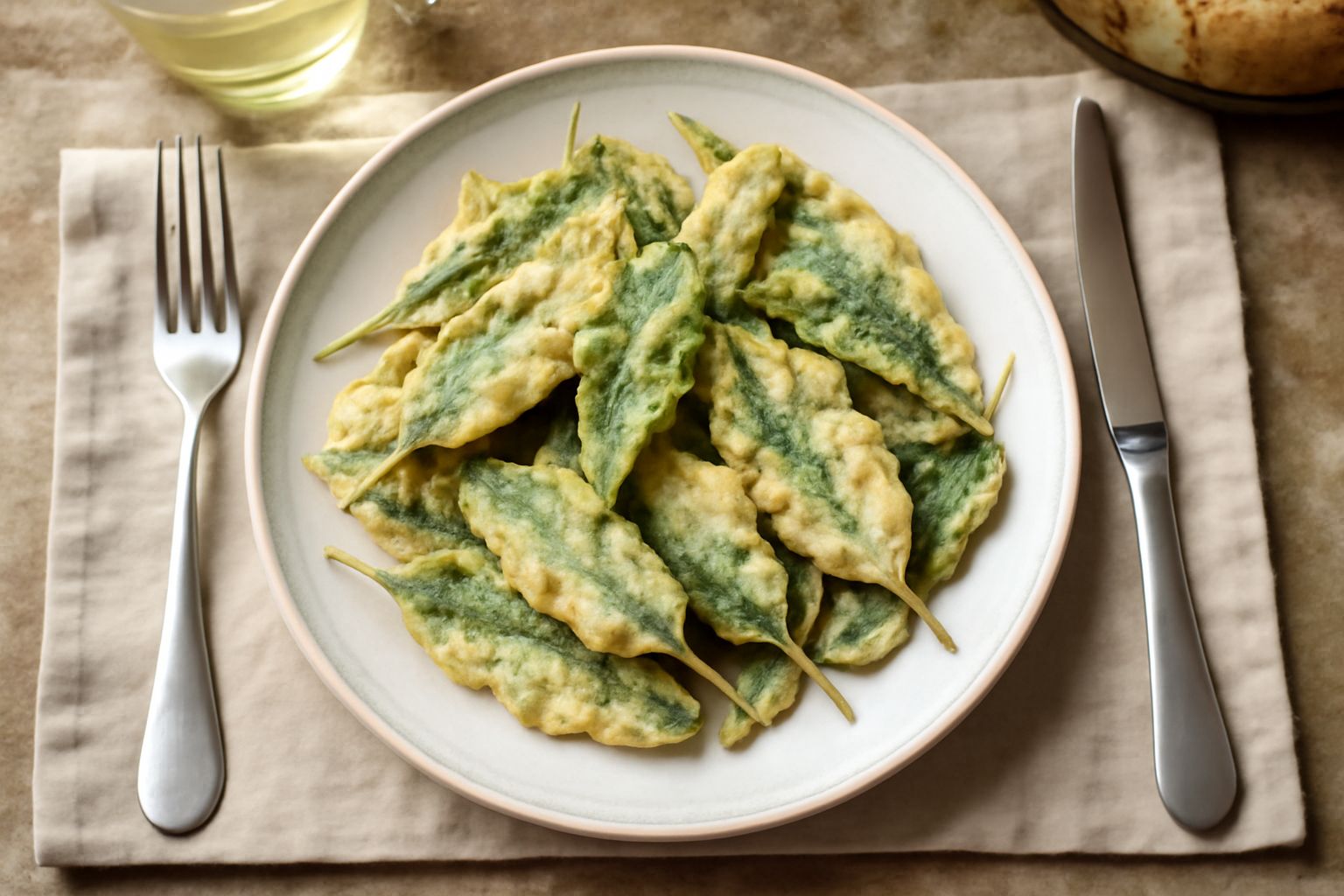 Salvia fritta: croccante fuori e morbida dentro, leggera nonostante la frittura