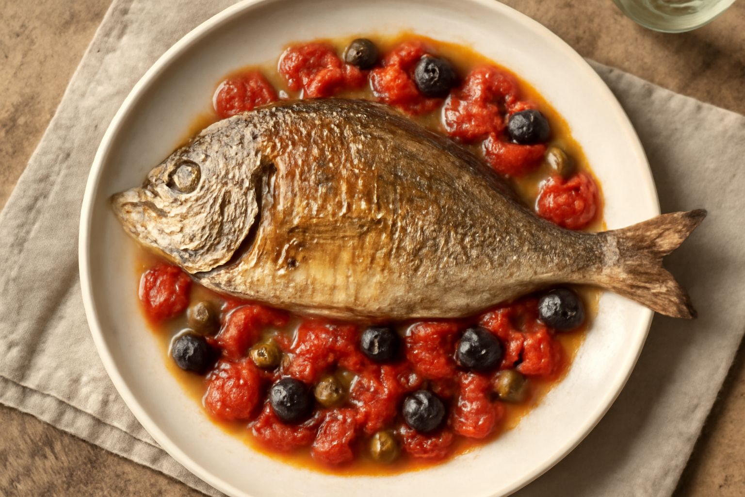 Sarago alla calabrese