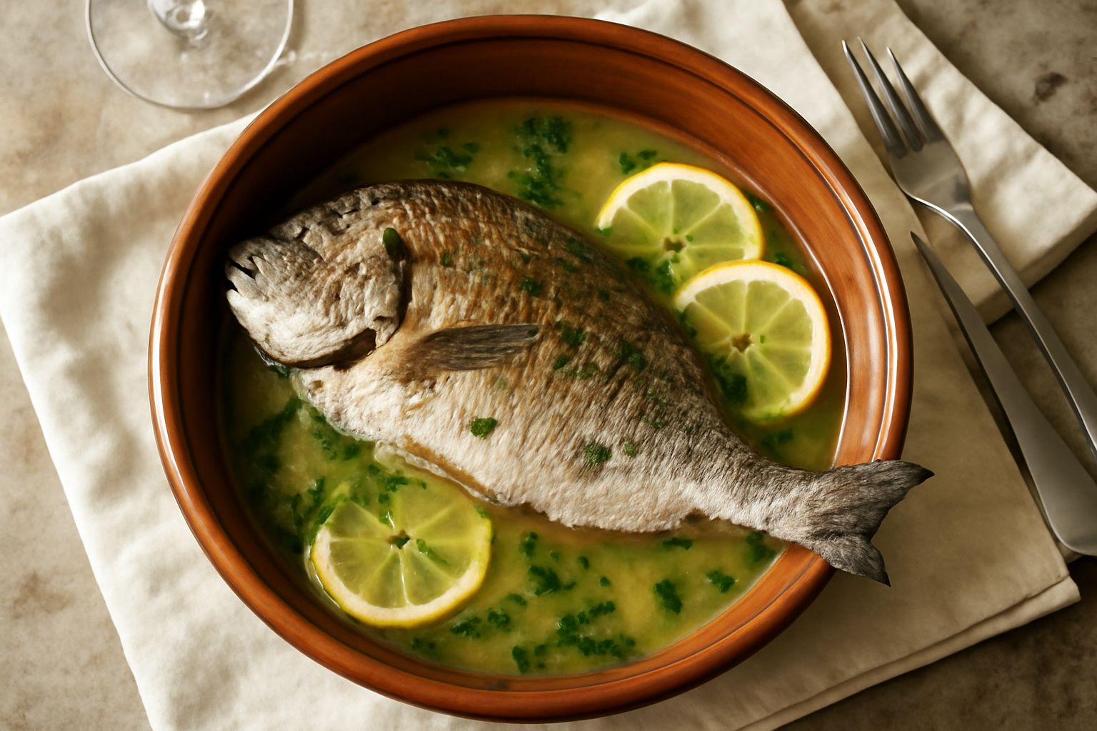 Sarago alla pignata