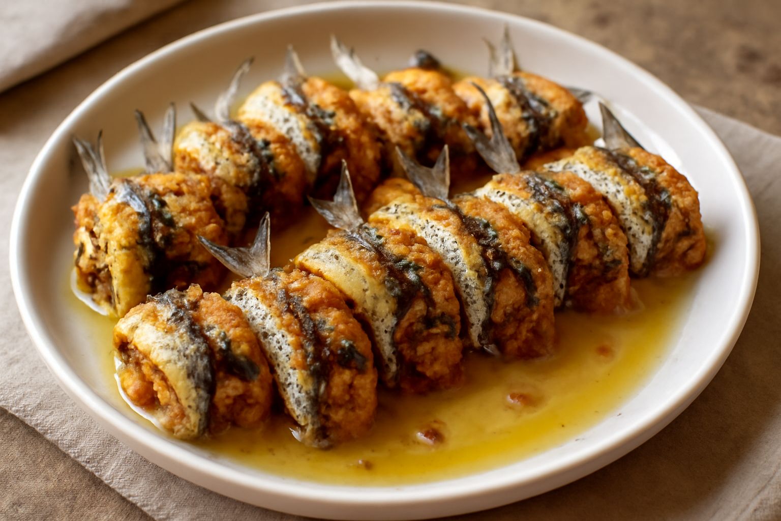 Sarde a beccafico fredde