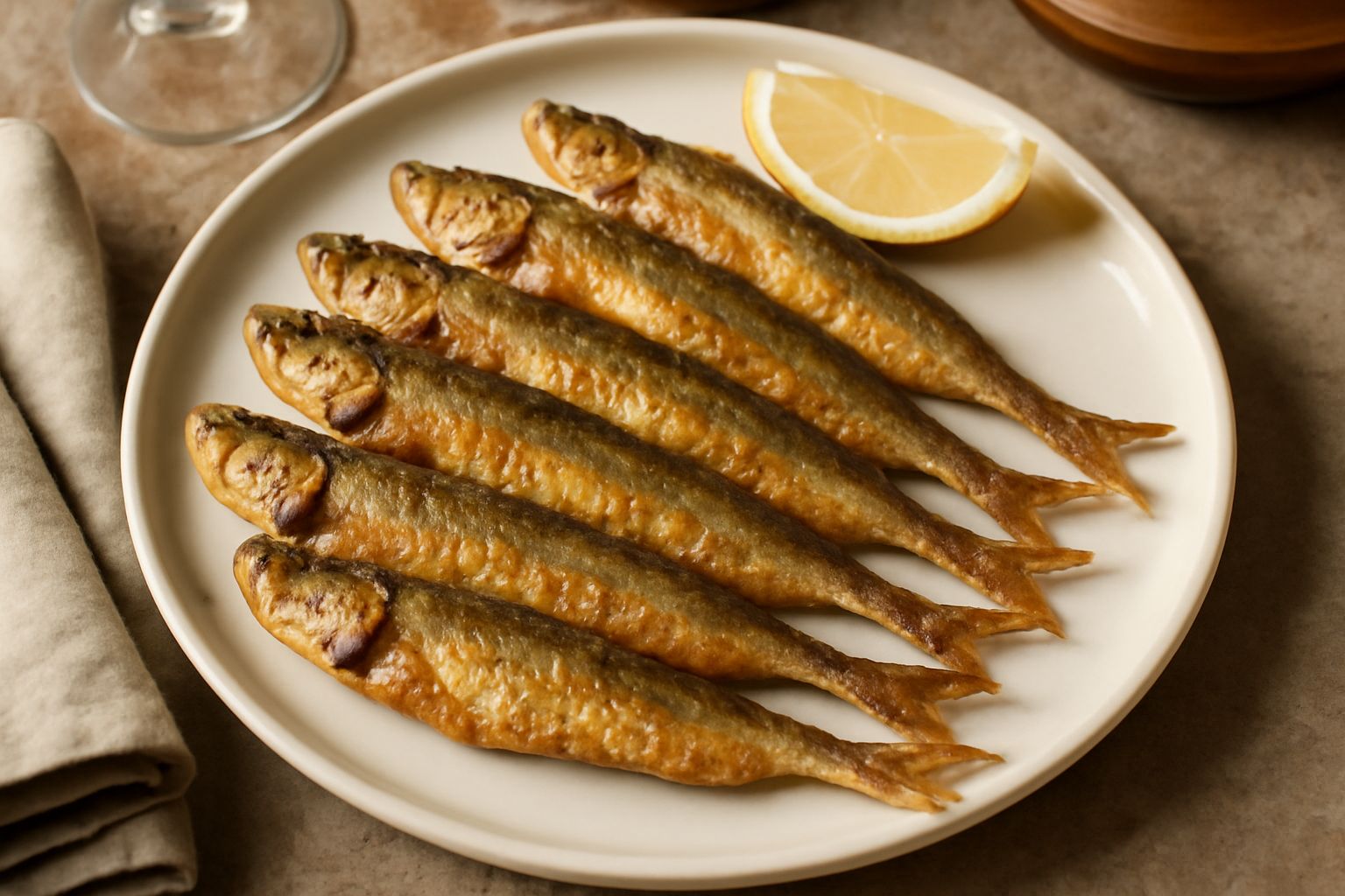 Sarde salate e fritte