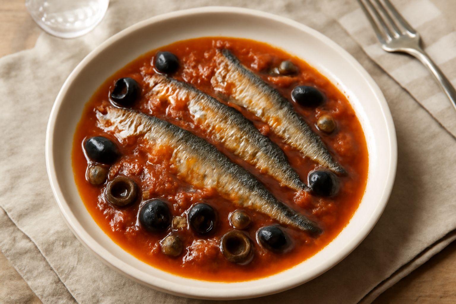 Sarde salate in umido