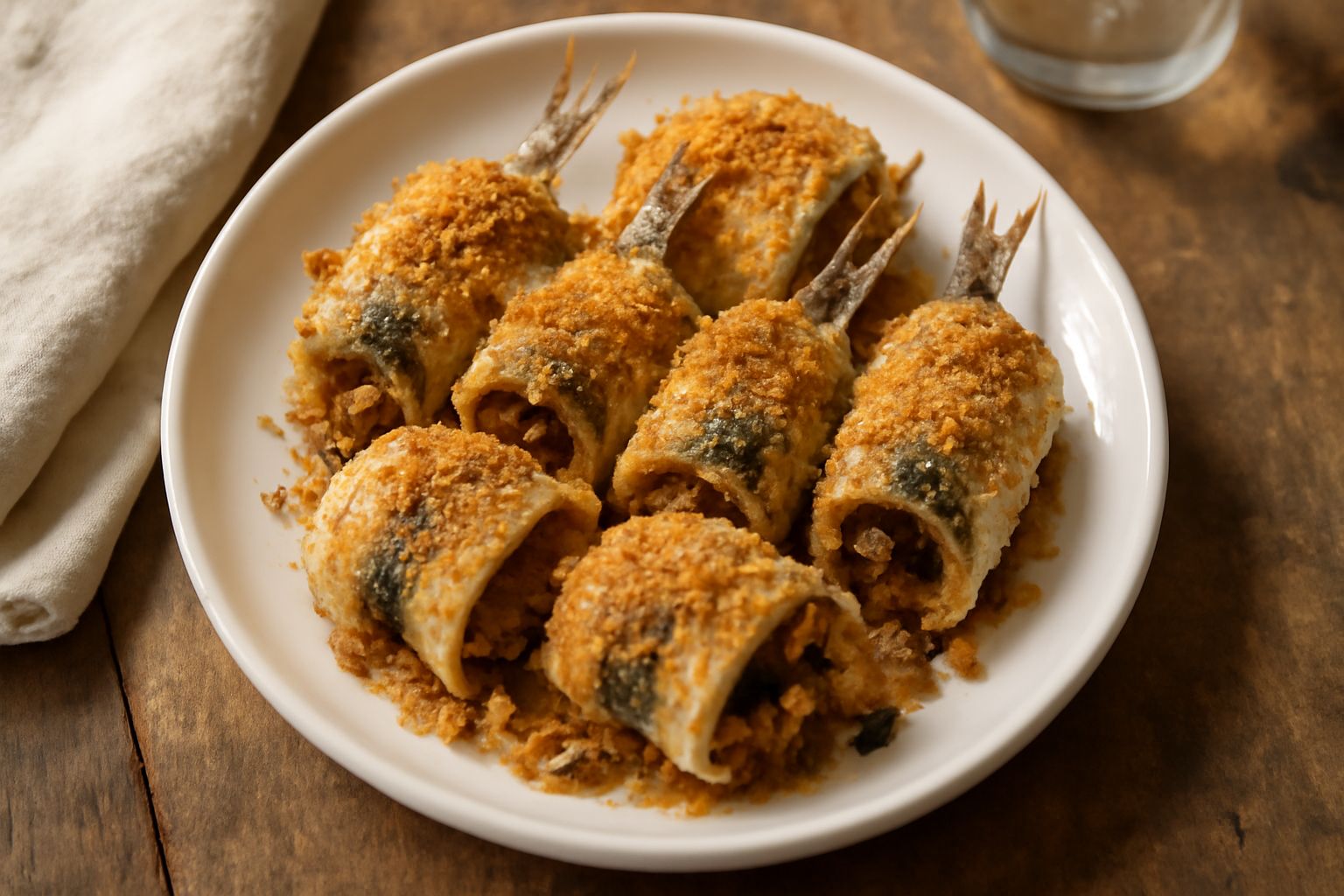 Sardine a beccafico