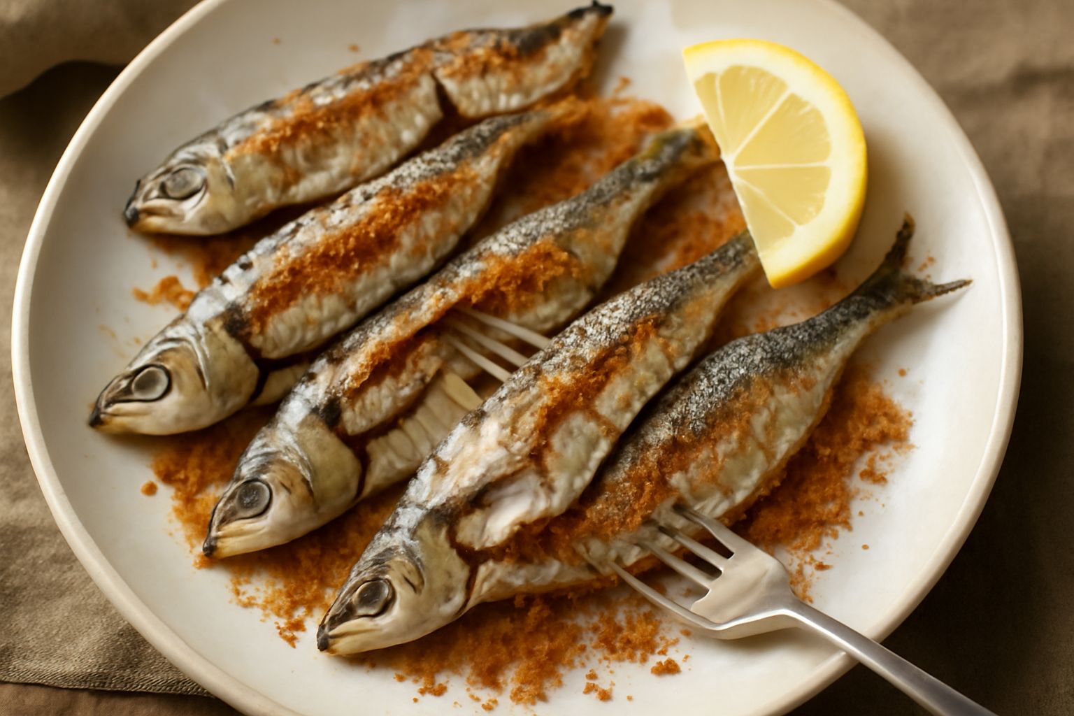 Sardine fresche al forno