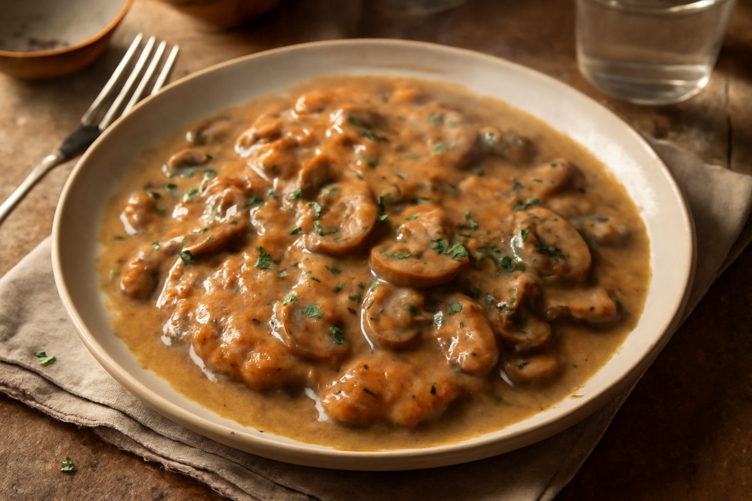 Scaloppine ai funghi
