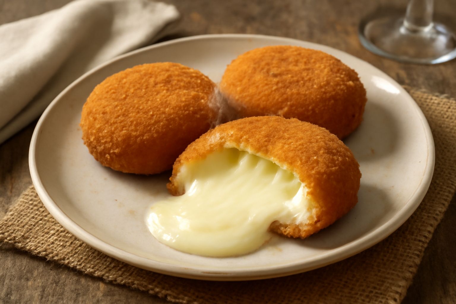 Scamorza affumicata fritta