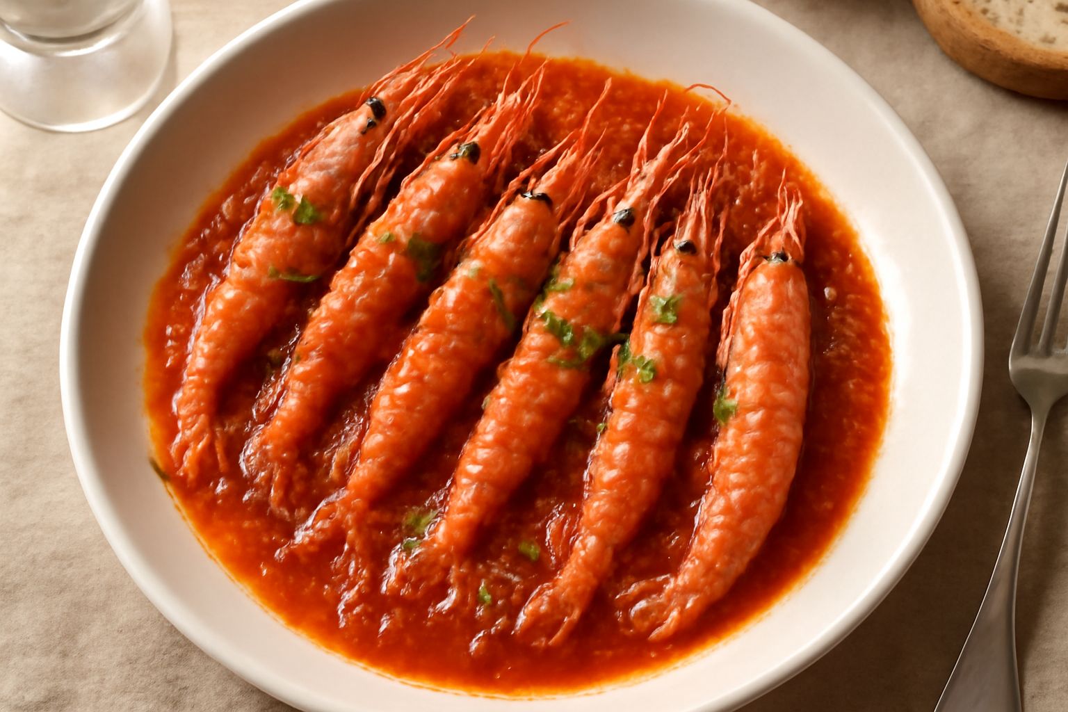 Scampi alla busara: delicatezza marina che nutre con proteine nobili e leggerezza