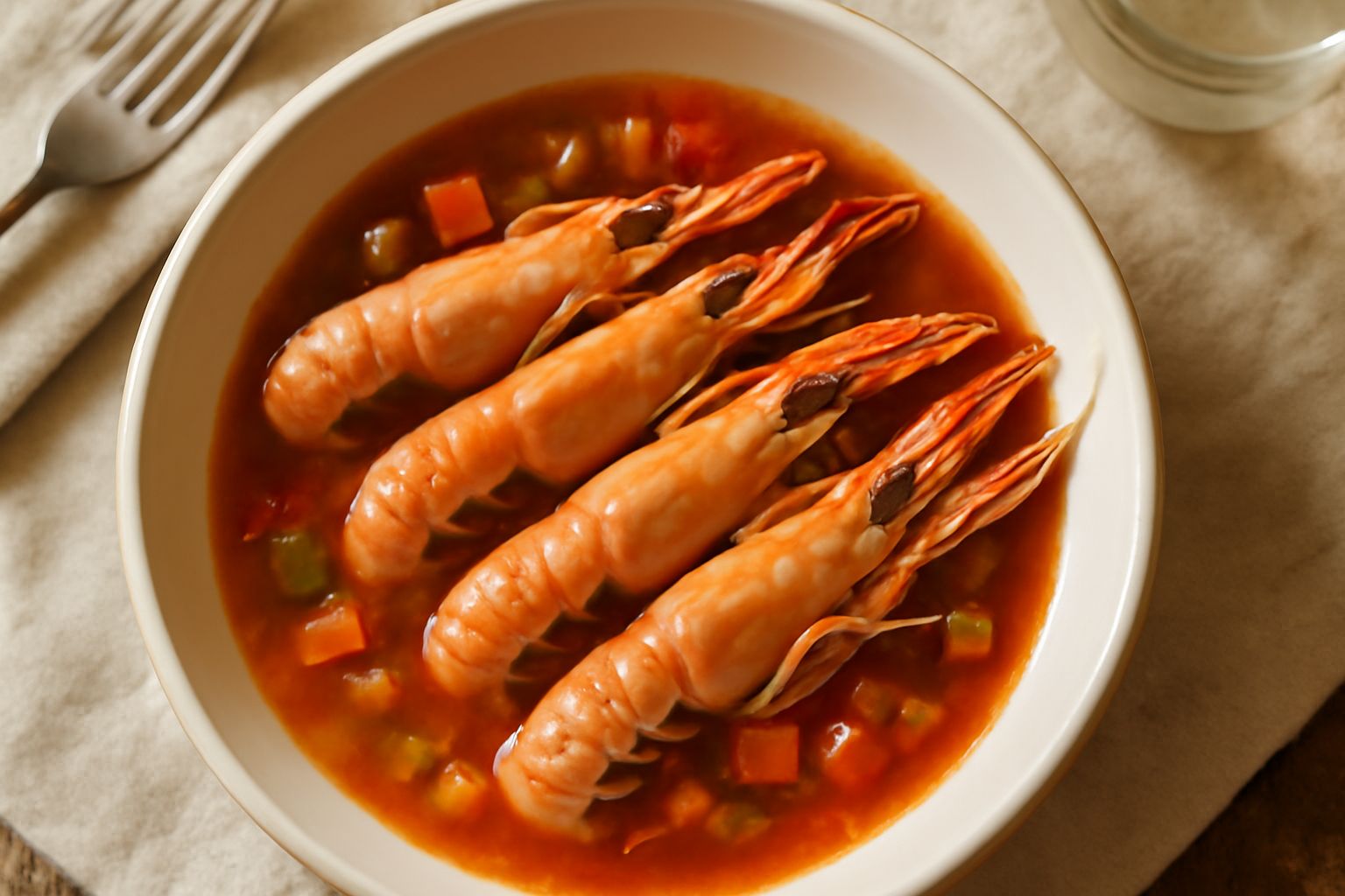 Scampi in brodeto