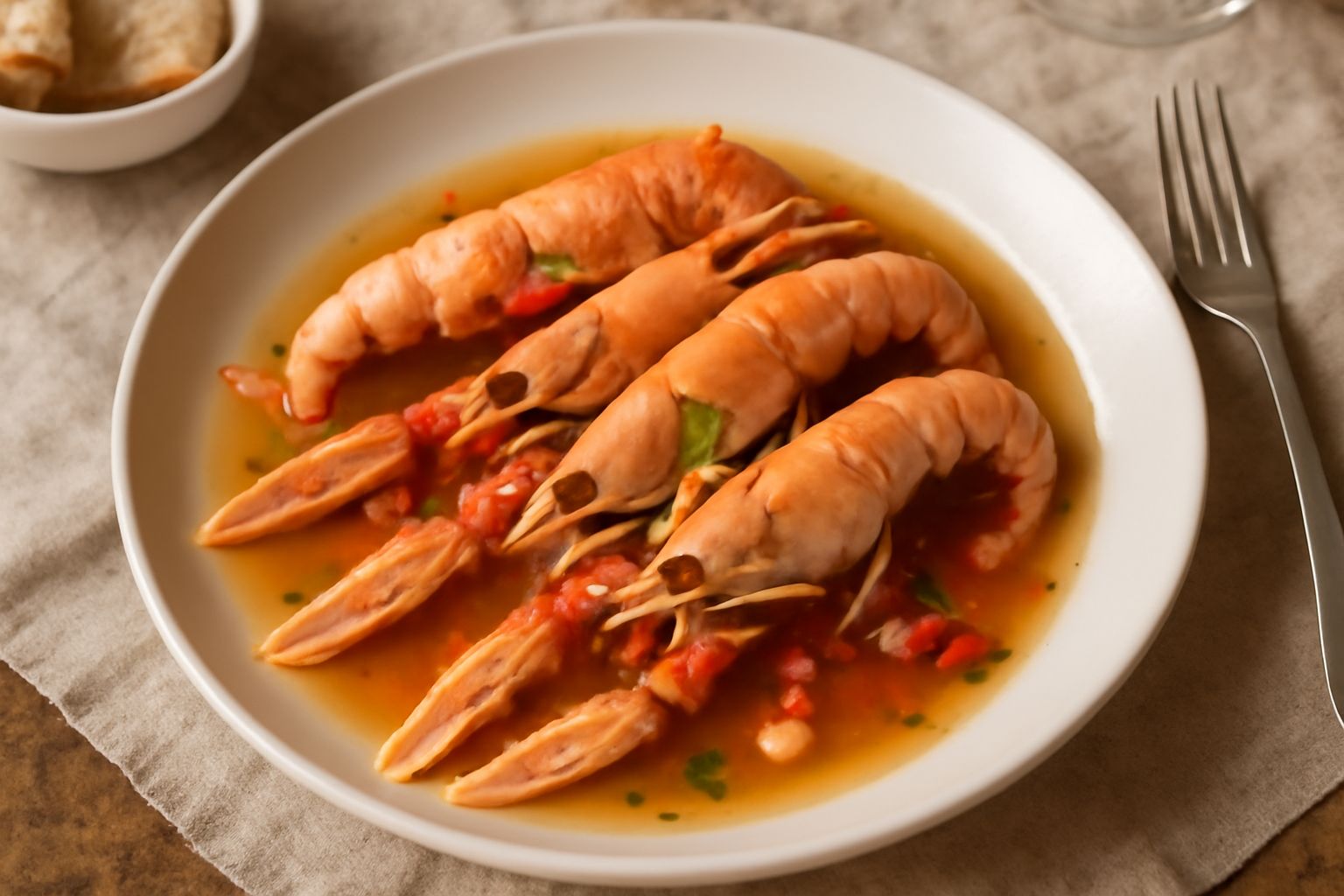Scampi in umido