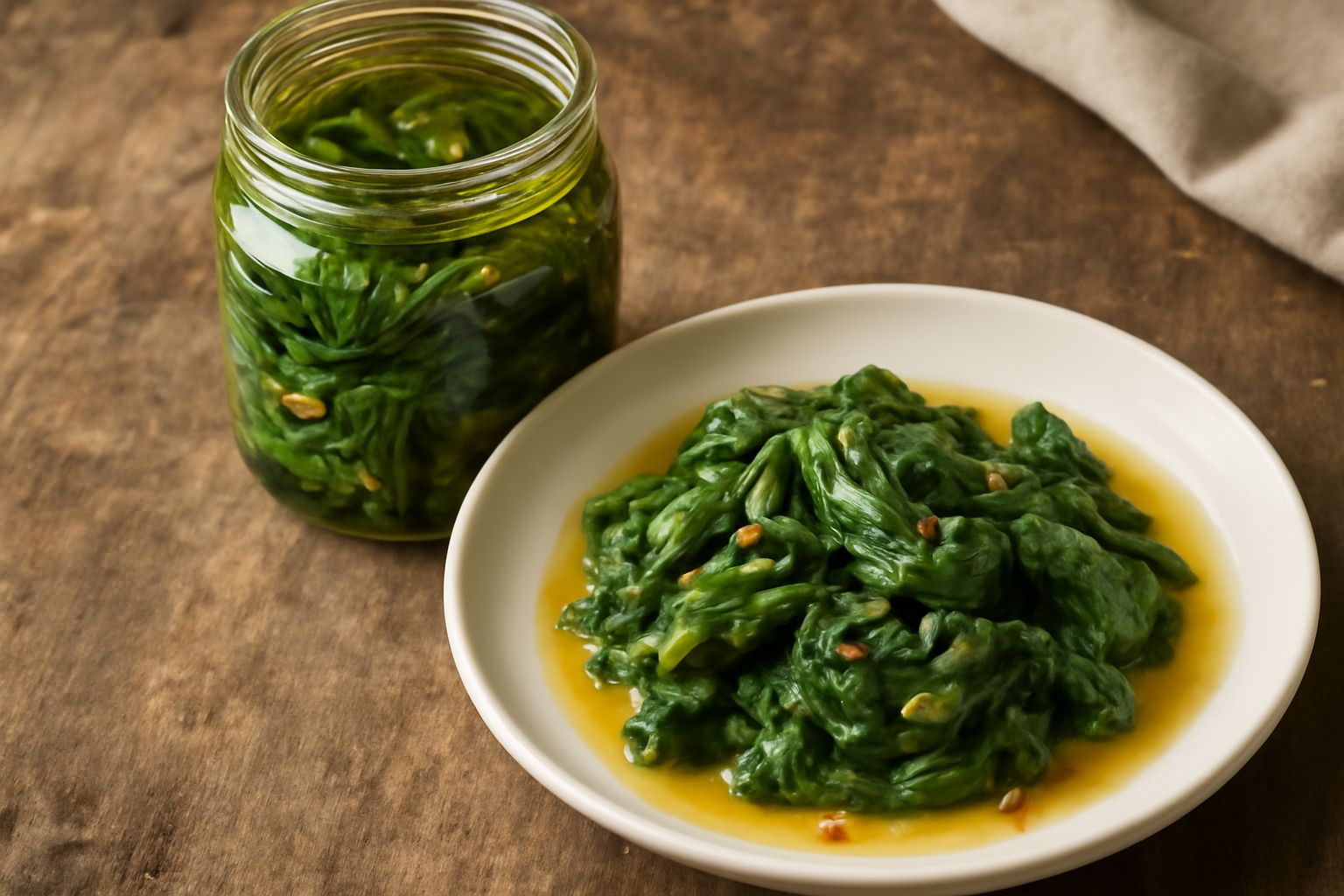 Scarola conservata sott'olio