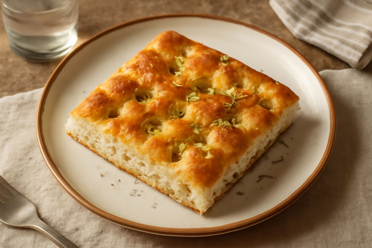 Schiacciata salata: la ricetta della focaccia morbida che non rinuncia al gusto