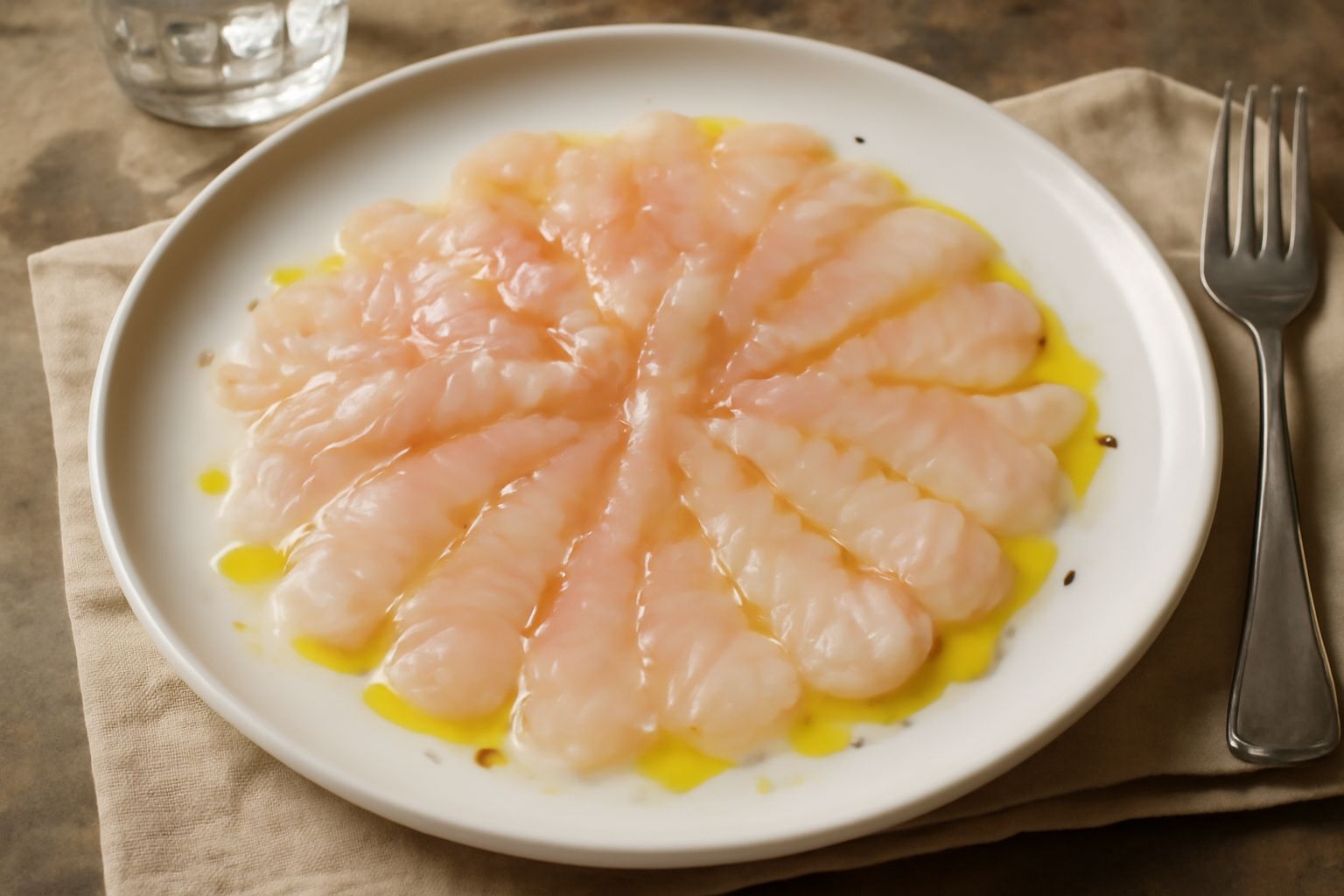 Scorfano in carpaccio