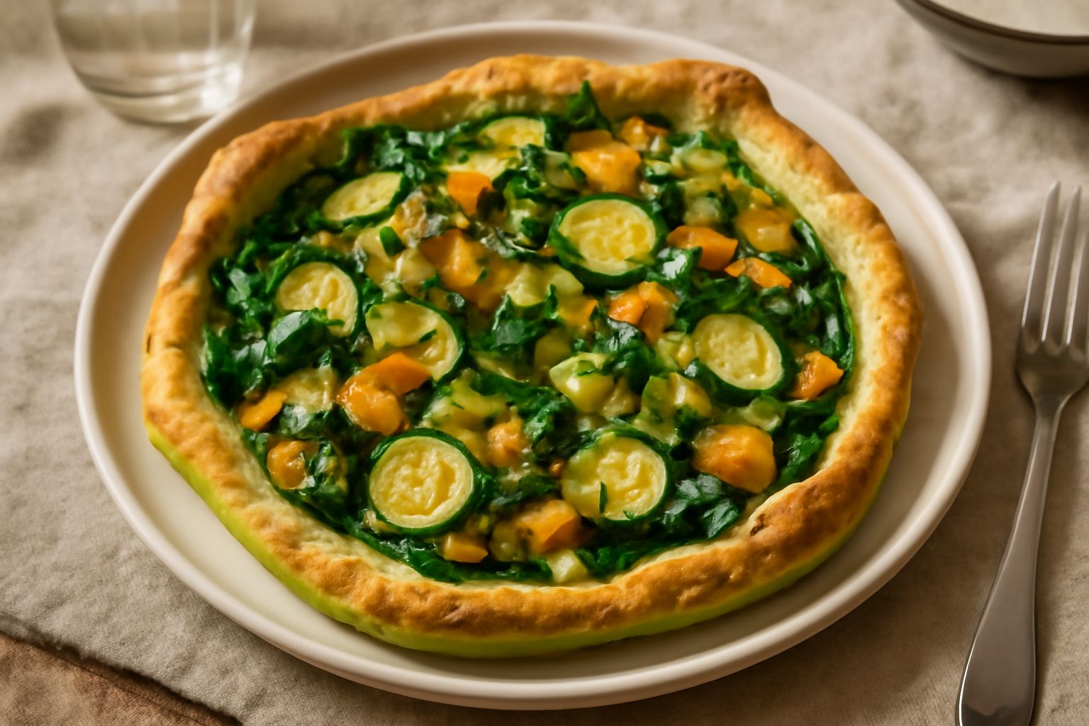 Sfoglia verde alle verdure