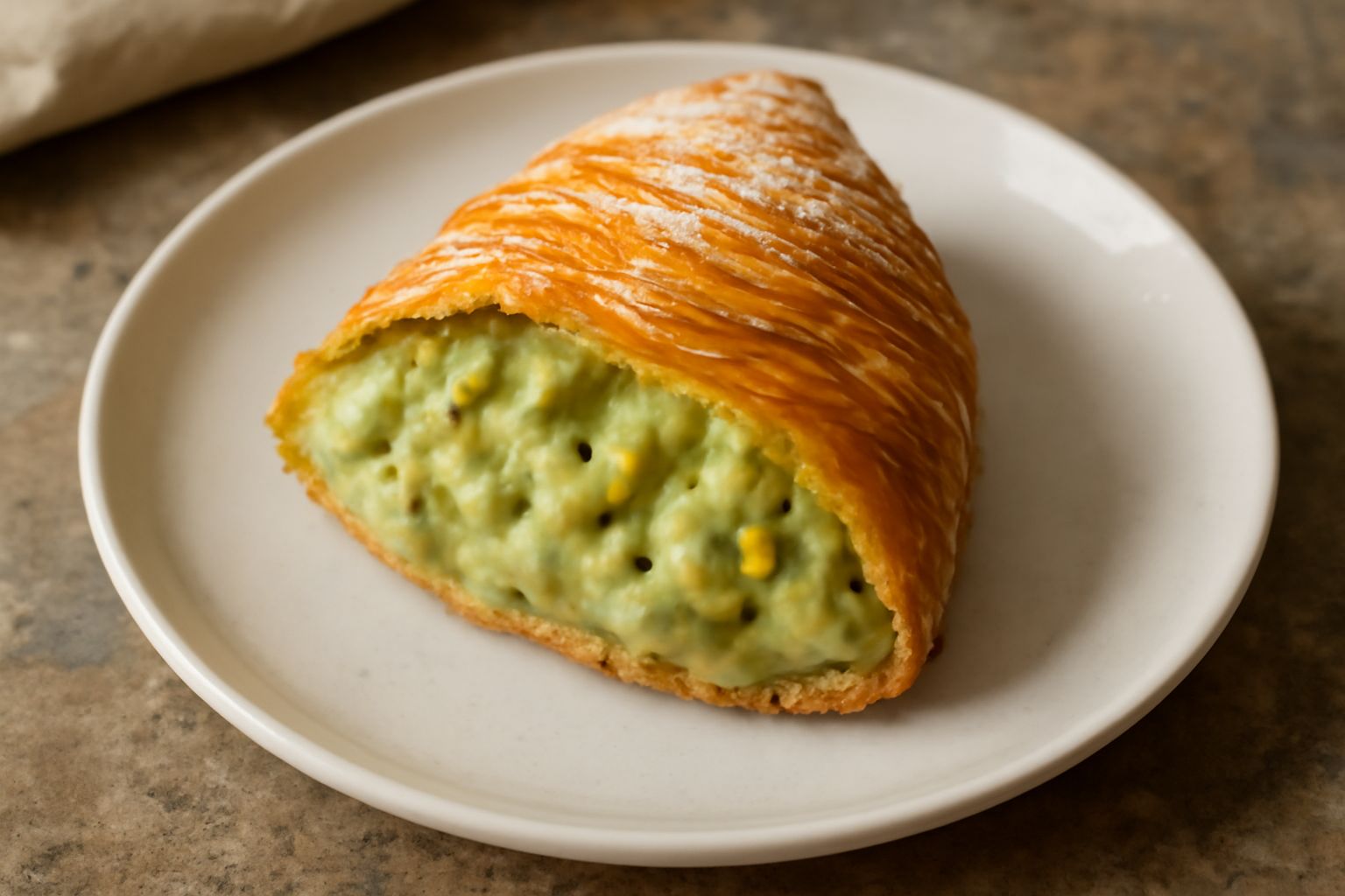 Sfogliatella al pistacchio