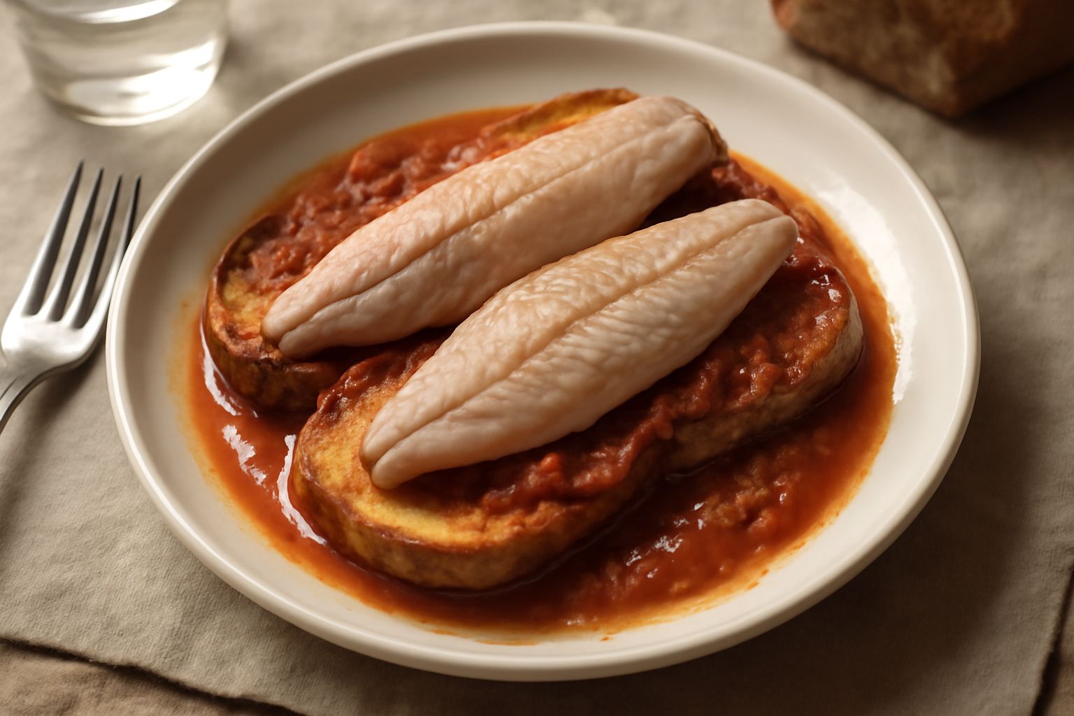 Sgombri in umido con pane