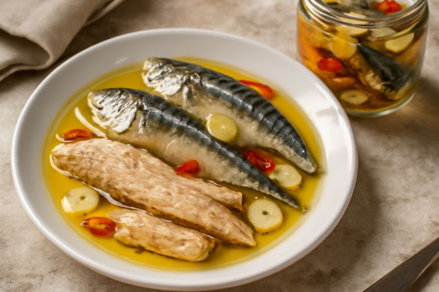 Sgombri sott'olio
