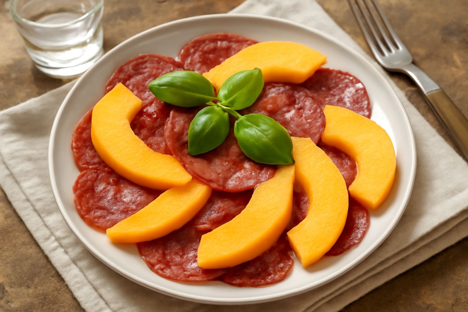 Soppressata con melone