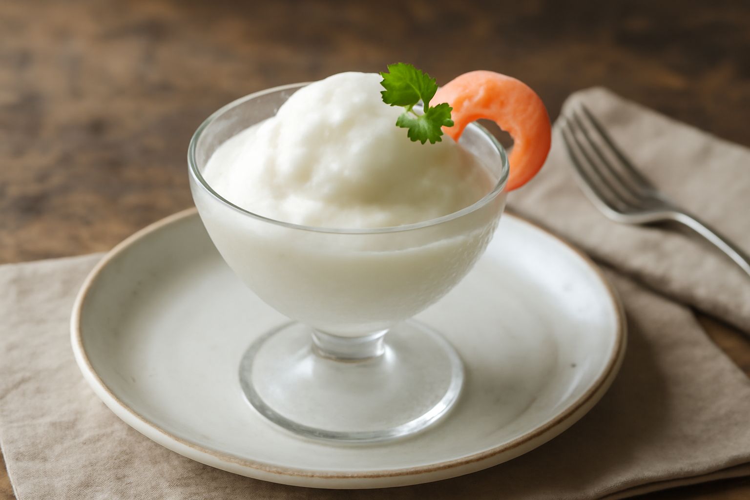 Sorbetto ai frutti di mare