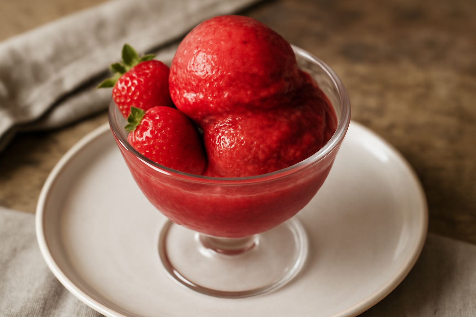 Sorbetto alla fragola di Verona