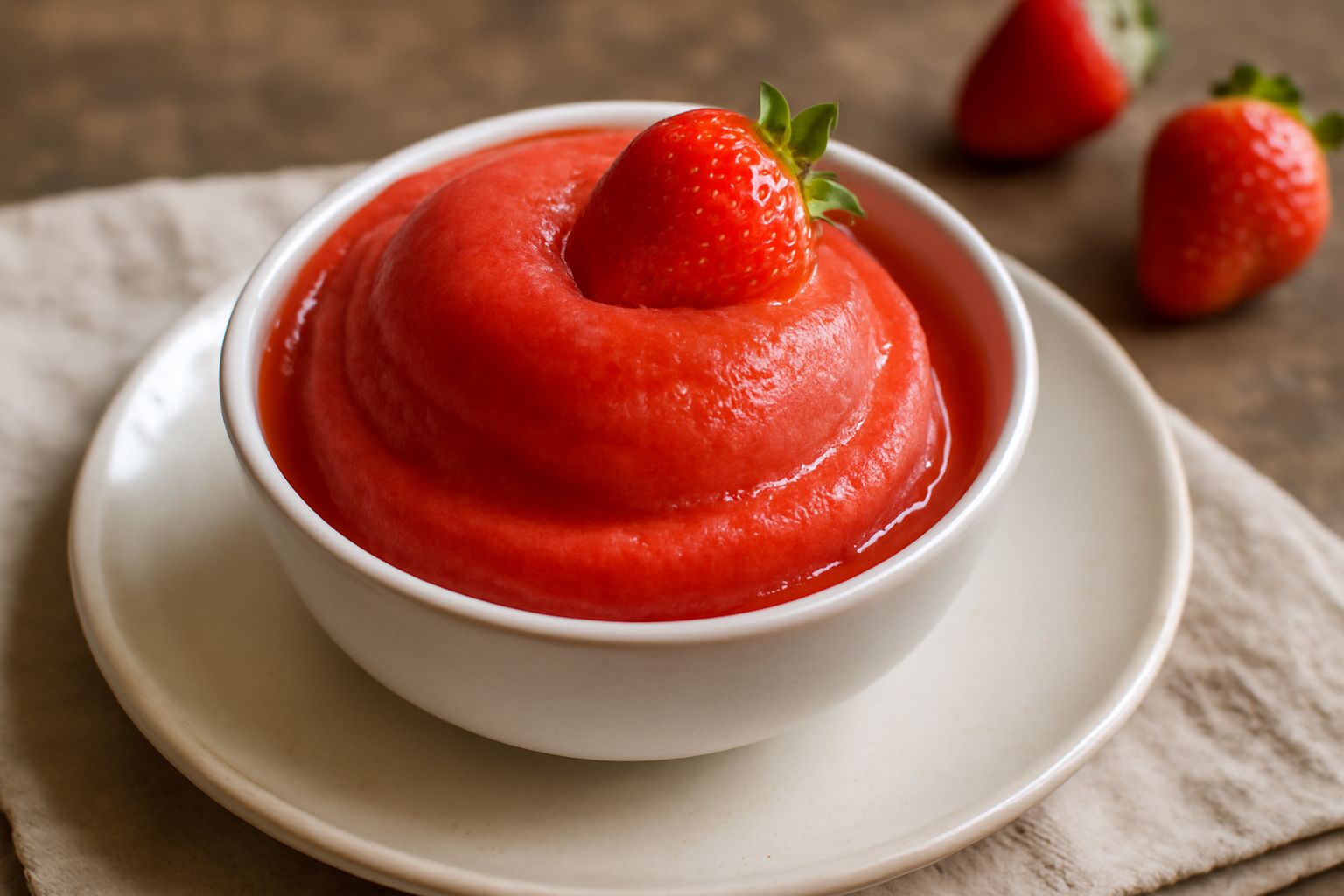 Sorbetto alle fragole