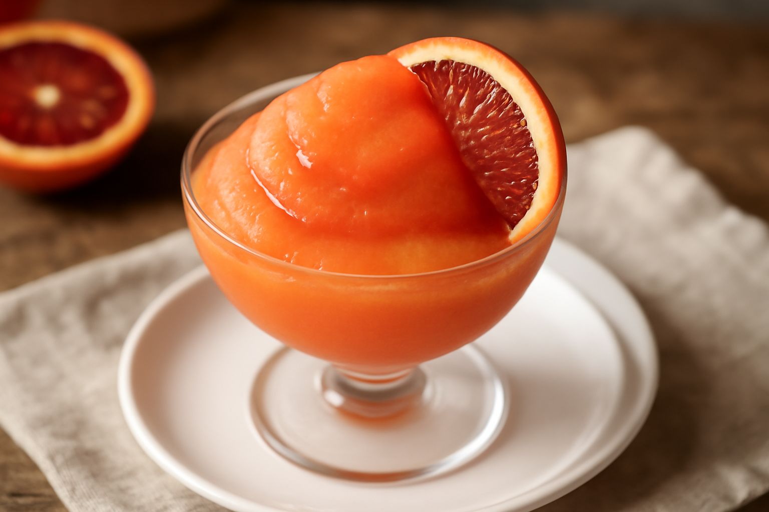 Sorbetto di arancia rossa