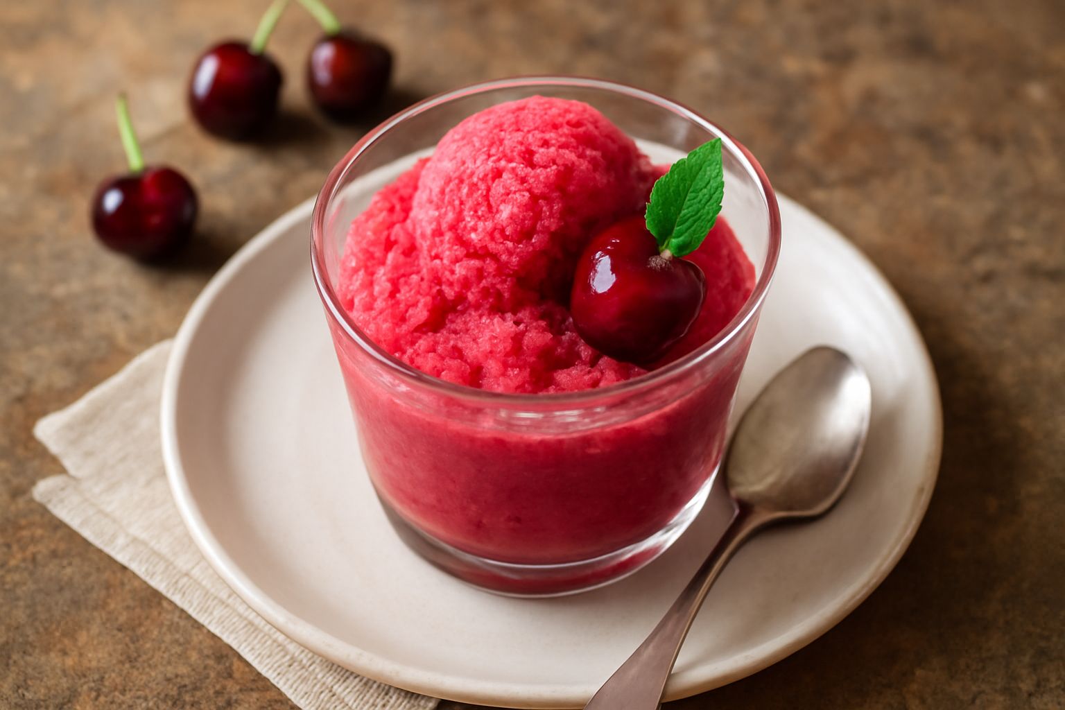 Sorbetto di ciliegia