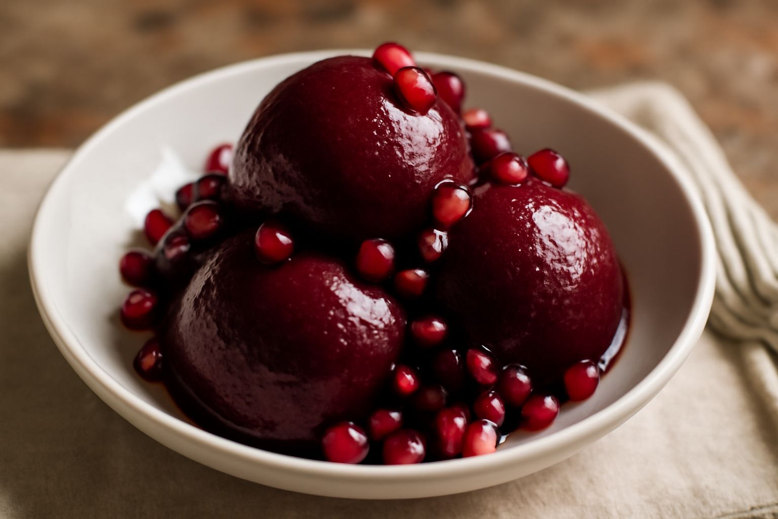 Sorbetto di melagrana