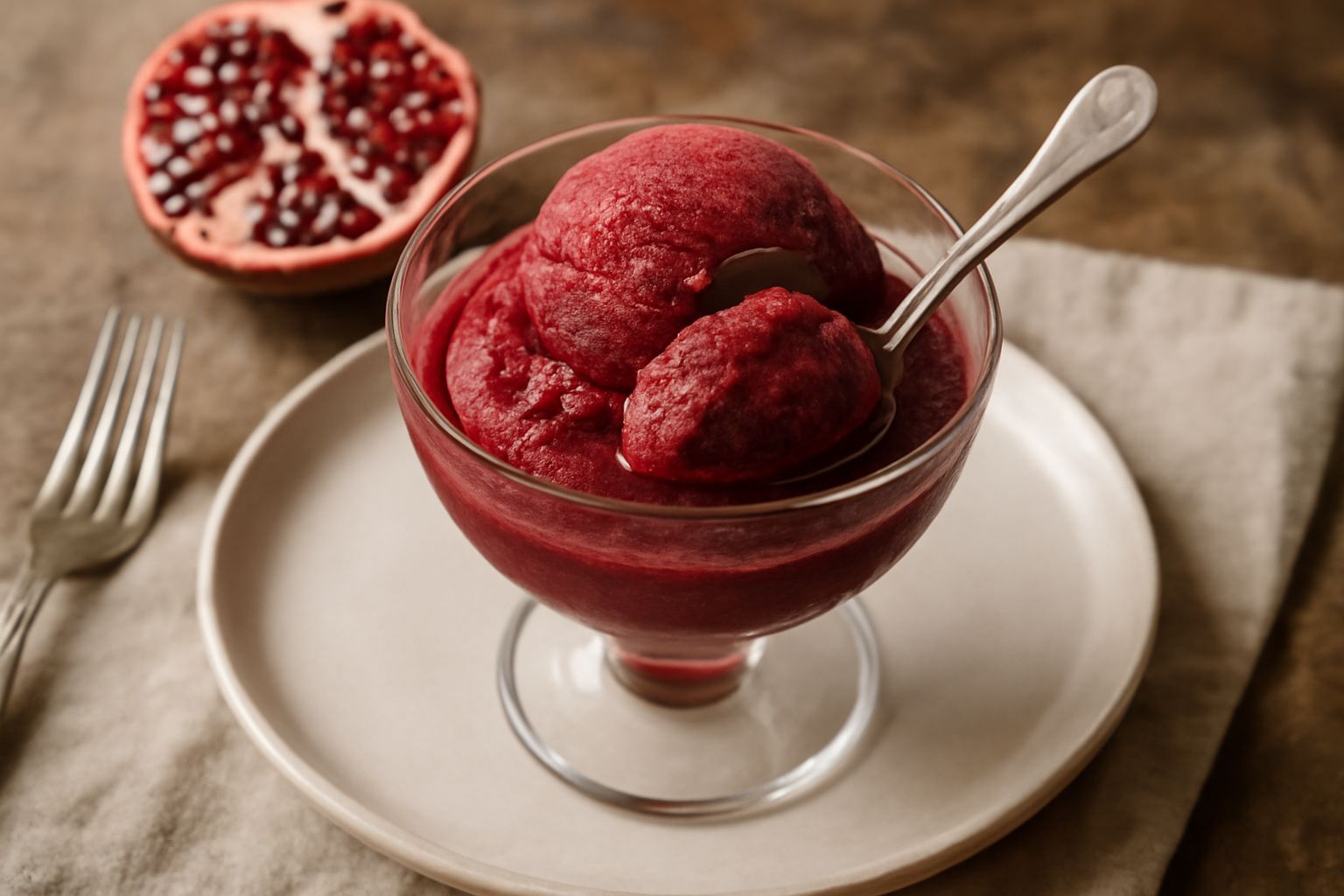 Sorbetto di melograno