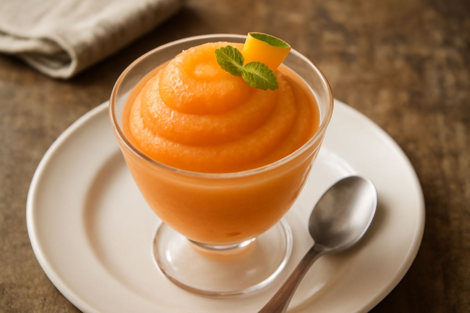 Sorbetto di melone d'estate