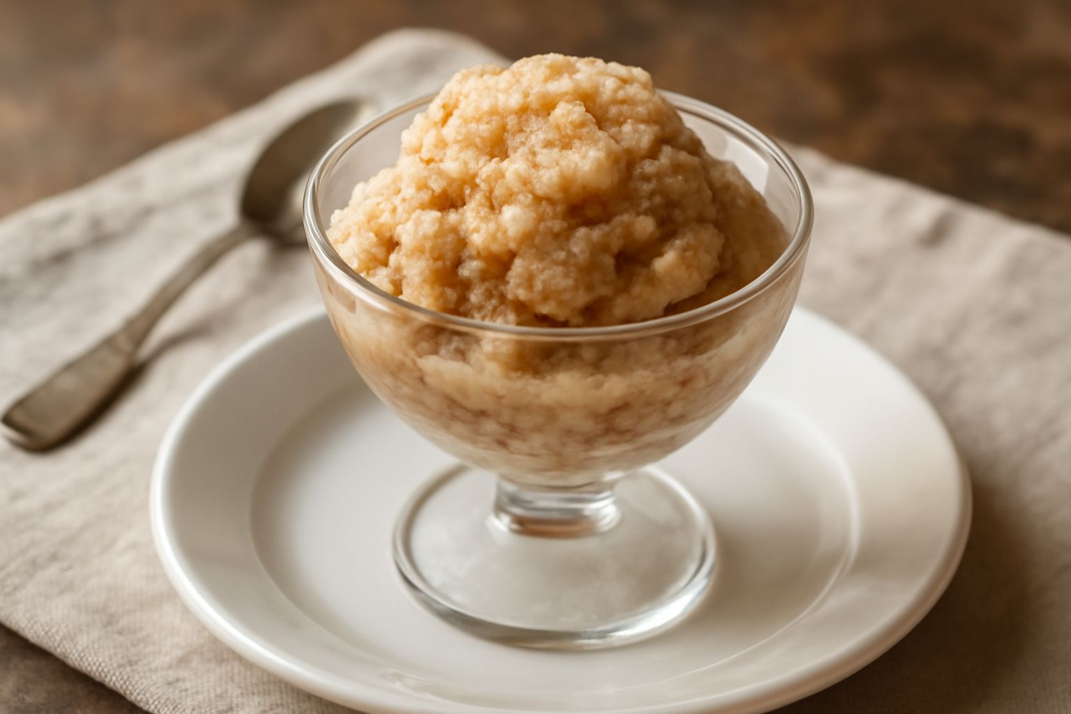 Sorbetto di pane e frutta