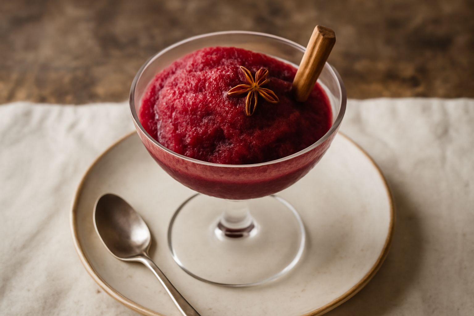 Sorbetto di vin brulé