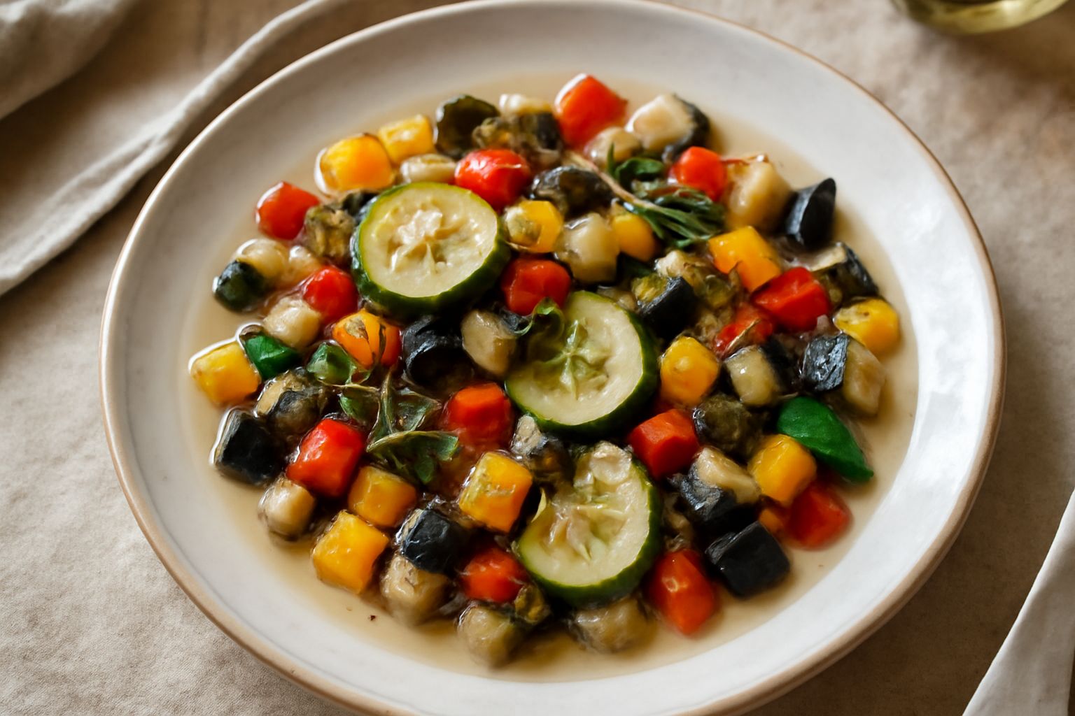 Sottaceti di verdure estive