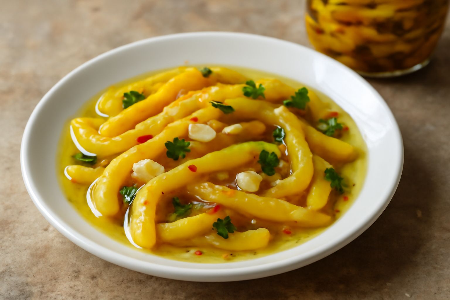 Sottoli di gialli e peperoni