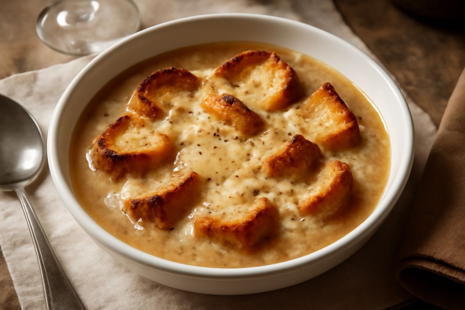 Zuppa di formaggio e pane