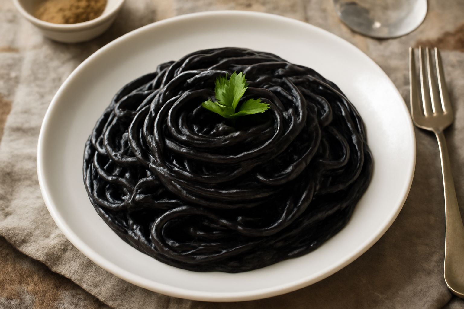 Spaghetti al nero di seppia