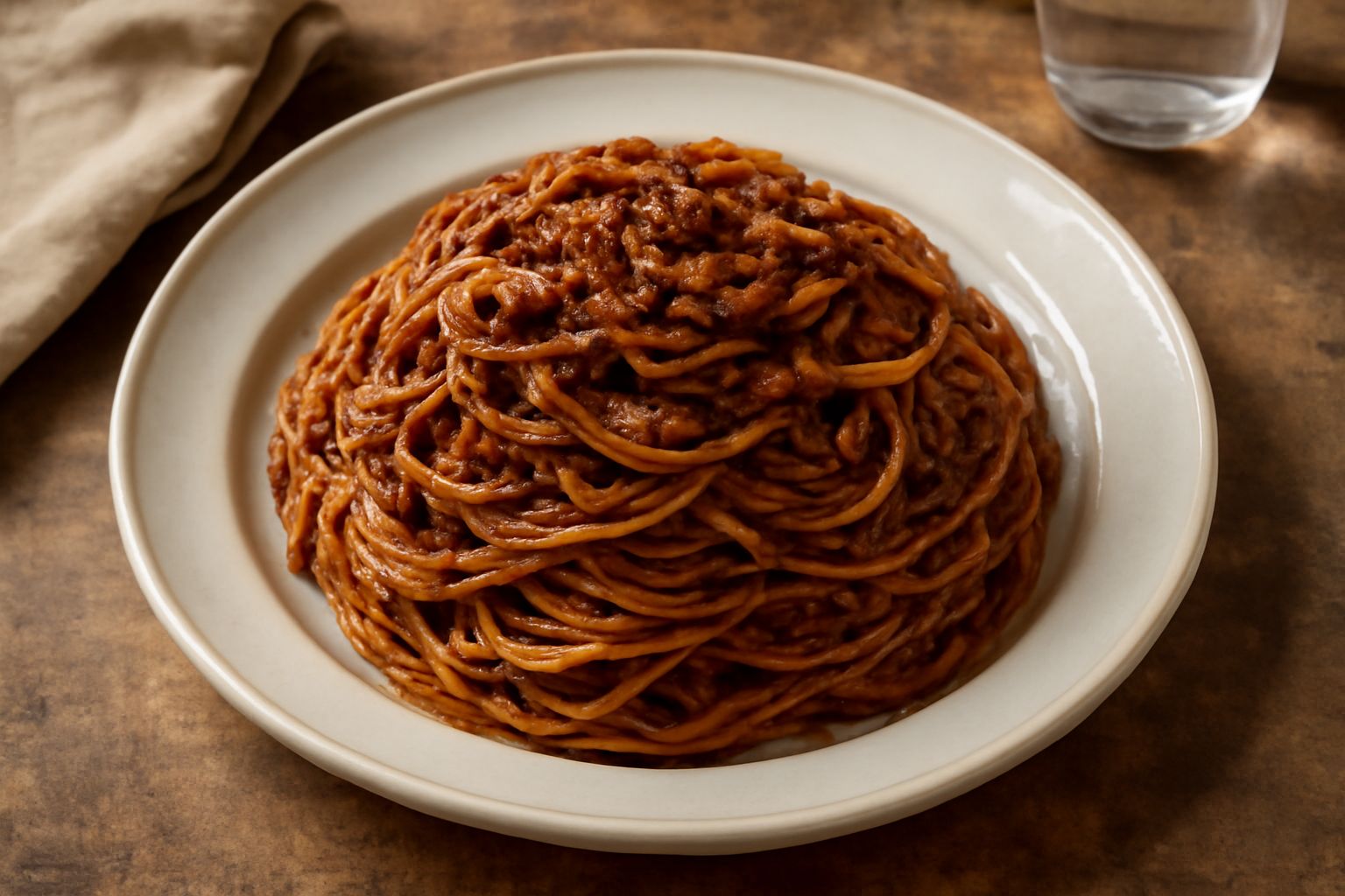 Spaghetti al ragù freddi