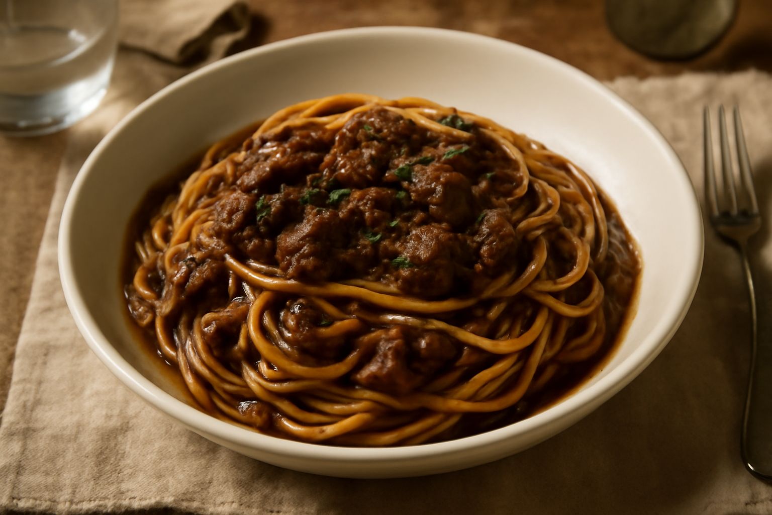 Spaghetti al sugo di lepre