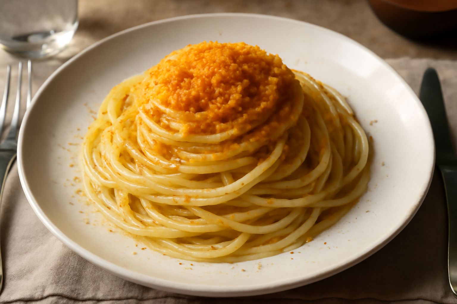 Spaghetti alla bottarga di muggine